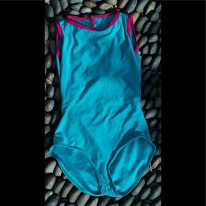Larissa Yumiko Teal with pink trim